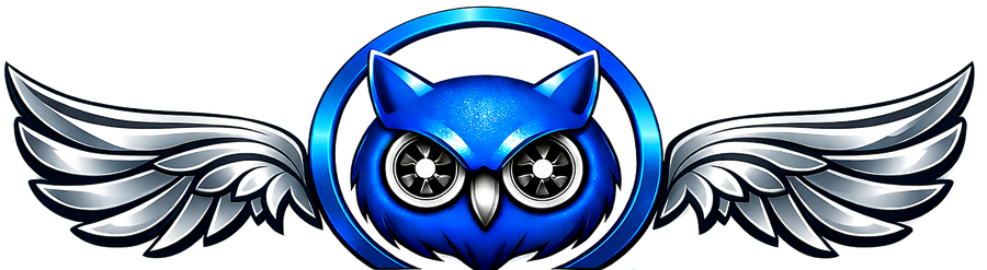 Logotipo Coruja's Car — mecânica automotiva